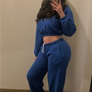 Los Angeles Apparel Royal Blue Jogger Set